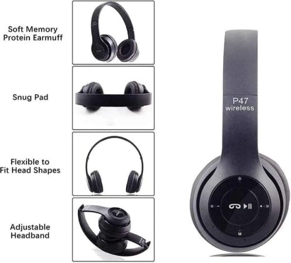 P47 Wireless Headphones Ultra Bluetooth Headset (random Color)